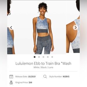 Lululemon | Ebb to train bra | wash